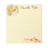 Personalisierter Herbstgarten Notizblock (Vorderseite)