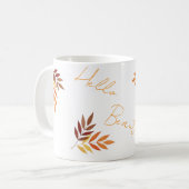 Personalisierter Herbstunterschied Kaffeetasse (Vorderseite Links)