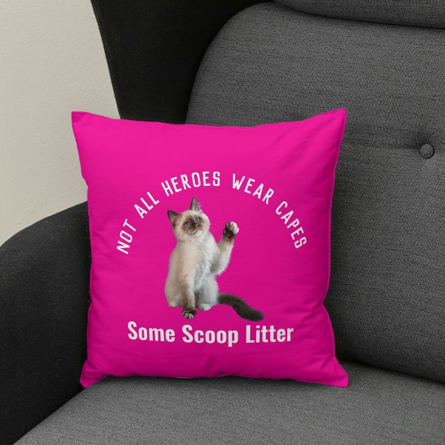 Personalisierter Hero Cat Vater Vatertag Geschenk  Kissen (Von Creator hochgeladen)