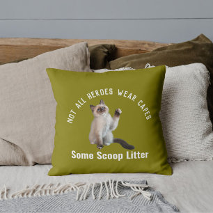 Personalisierter Hero Cat Vater Vatertag Geschenk Kissen