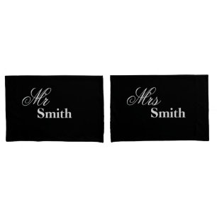 Personalisierter Herr Frau Smith (Ihr Name) Kissenbezug