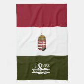 Personalisierter Herr & Frau Ungarisch Geschirrtuch (Vertikal)