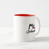 Personalisierter Herr Tasse - Hälfte des Sets (VorderseiteRechts)