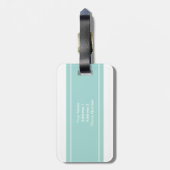 Personalisierter Herr und Frau Newly Weds Monogram Gepäckanhänger (Rückseite vertikal)