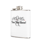 Personalisierter Herr und Frau Plus Customizable Flachmann (Links)