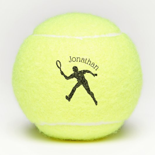 Personalisierter Herren-Tennisball Tennisbälle (Vorderseite)