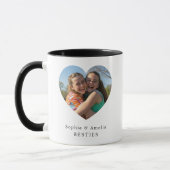 Personalisierter Herz-Foto-Name-Tasse für beste Fr Tasse (Links)