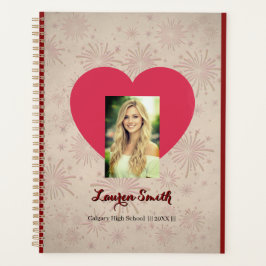 Personalisierter Herz Fotoplaner Planer