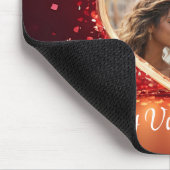 Personalisierter Herz-Fotorahmen Mousepad (Ecke)