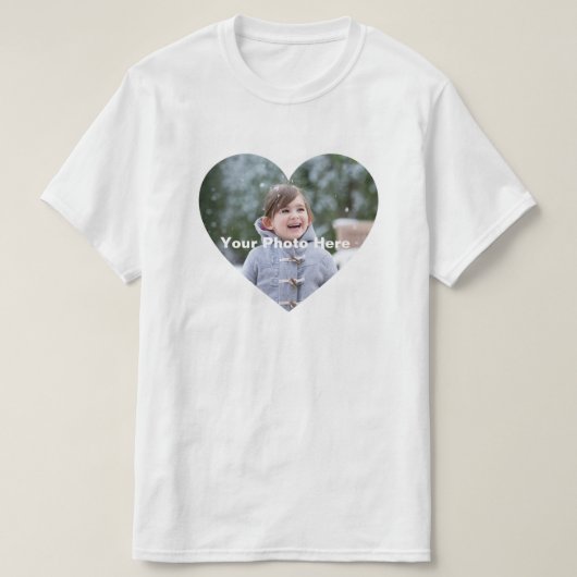 Personalisierter Herz-Kreislauf-Foto-T - Shirt (Design vorne)