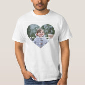 Personalisierter Herz-Kreislauf-Foto-T - Shirt (Vorderseite)