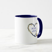 Personalisierter Herz-Stethoskop-Becher Tasse (VorderseiteRechts)