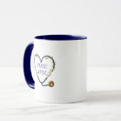 Personalisierter Herz-Stethoskop-Becher Tasse (Vorderseite Links)