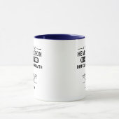 Personalisierter Herzchirurg Tasse (Zentrum)