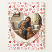 Personalisierter Herzkatzenknuddel-Fotoplaner Planer (Rückseite)