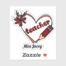 Personalisierter Herzlehrer Valentinstag