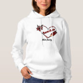 Personalisierter Herzlehrer Valentinstag Hoodie (Vorderseite)