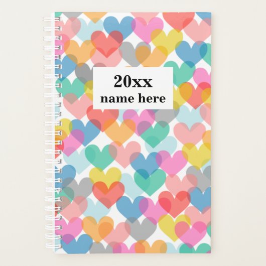 Personalisierter Herzplaner Planer (Vorderseite)
