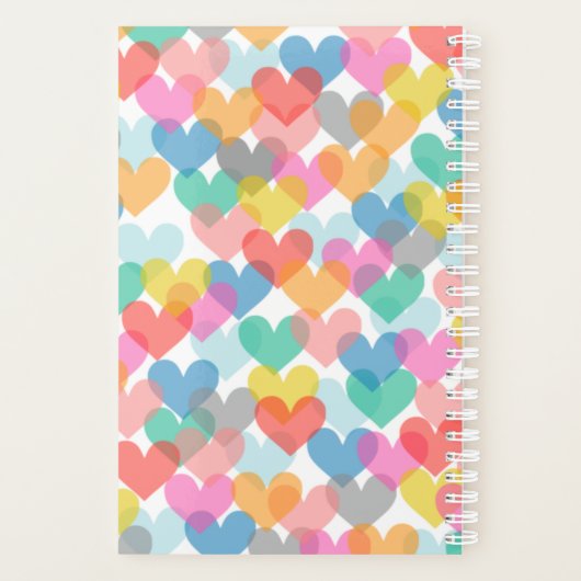 Personalisierter Herzplaner Planer (Rückseite)