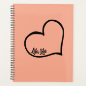 Personalisierter Herzplaner Planer (Vorderseite)