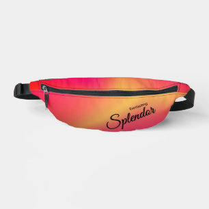 Personalisierter Himbeer-Ananas Bauchtasche