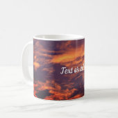 Personalisierter Himmel am frühen Morgen Kaffeetasse (Vorderseite Links)
