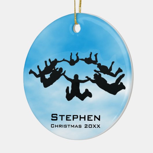 Personalisierter Himmel Keramik Ornament (Links)