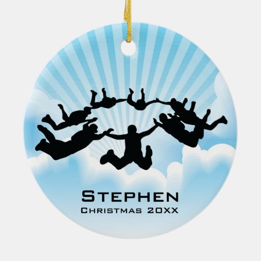 Personalisierter Himmel Keramikornament (Hinten)