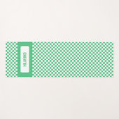 Personalisierter hintere, grüne Single Yogamatte (Vorderseite (Horizontal))