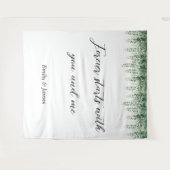 Personalisierter Hintergrund der botanischen Grüne Wandteppich (Vorderseite (Horizontal))