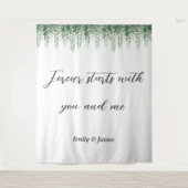 Personalisierter Hintergrund der botanischen Grüne Wandteppich (Vorderseite)