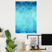 Personalisierter Hintergrund für helles blaues Was Poster (Heimbüro)