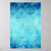 Personalisierter Hintergrund für helles blaues Was Poster (Vorne)
