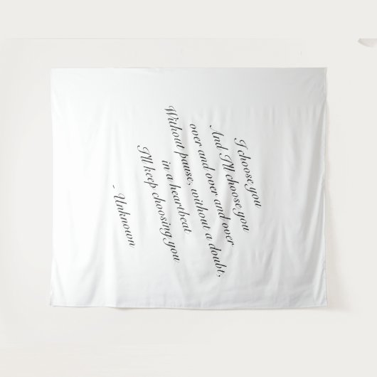 Personalisierter Hintergrund | Hochzeitskostladen Wandteppich (Vorderseite (Horizontal))