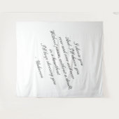 Personalisierter Hintergrund | Hochzeitskostladen Wandteppich (Vorderseite (Horizontal))