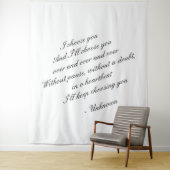 Personalisierter Hintergrund | Hochzeitskostladen Wandteppich (Beispiel)