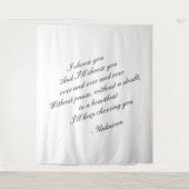 Personalisierter Hintergrund | Hochzeitskostladen Wandteppich (Vorderseite)