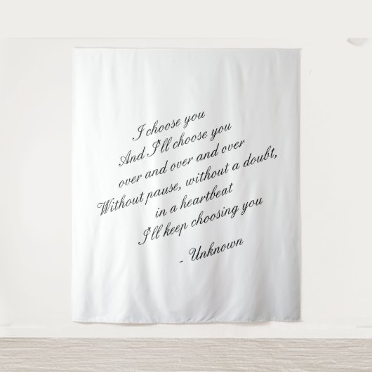 Personalisierter Hintergrund | Hochzeitskostladen Wandteppich (Vorderseite)