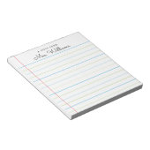 Personalisierter Hinweis aus dem Texteditor mit Te Notizblock (angewinkelt)