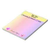 Personalisierter Hinweis aus der Mama von Notepad Notizblock (Rotiert)