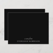 Personalisierter Hinweis aus der Note Card Mitteilungskarte (Vorne/Hinten)