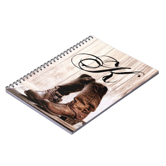 Personalisierter Hinweis Buch Boots Country Rustic (Linke Seite)