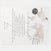 PERSONALISIERTER Hinweis CARMEN Daughter Fleecedecke (Vorderseite (Horizontal))