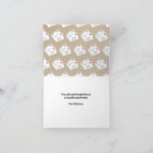 Personalisierter Hinweis für Retro Mailman Dankeskarte (Innenseite)