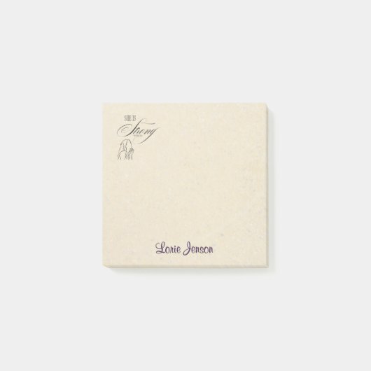 Personalisierter Hinweis zu den Hinweisen Post-it Klebezettel (Vorderseite)