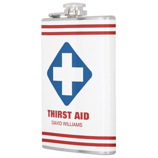 Personalisierter Hip Flask Funny Custom Hip Flask Flachmann (Links)