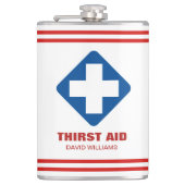 Personalisierter Hip Flask Funny Custom Hip Flask Flachmann (Vorderseite)