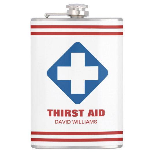 Personalisierter Hip Flask Funny Custom Hip Flask Flachmann (Vorderseite)