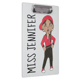 Personalisierter Hip Hop Jazz Class Tanzlehrer Ges Klemmbrett