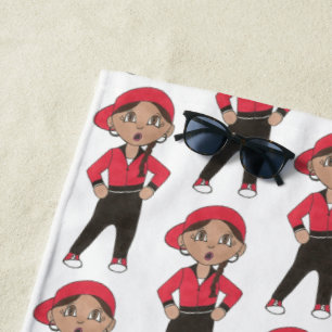 Personalisierter Hip Hop Tance-Klassentänzer Strandtuch